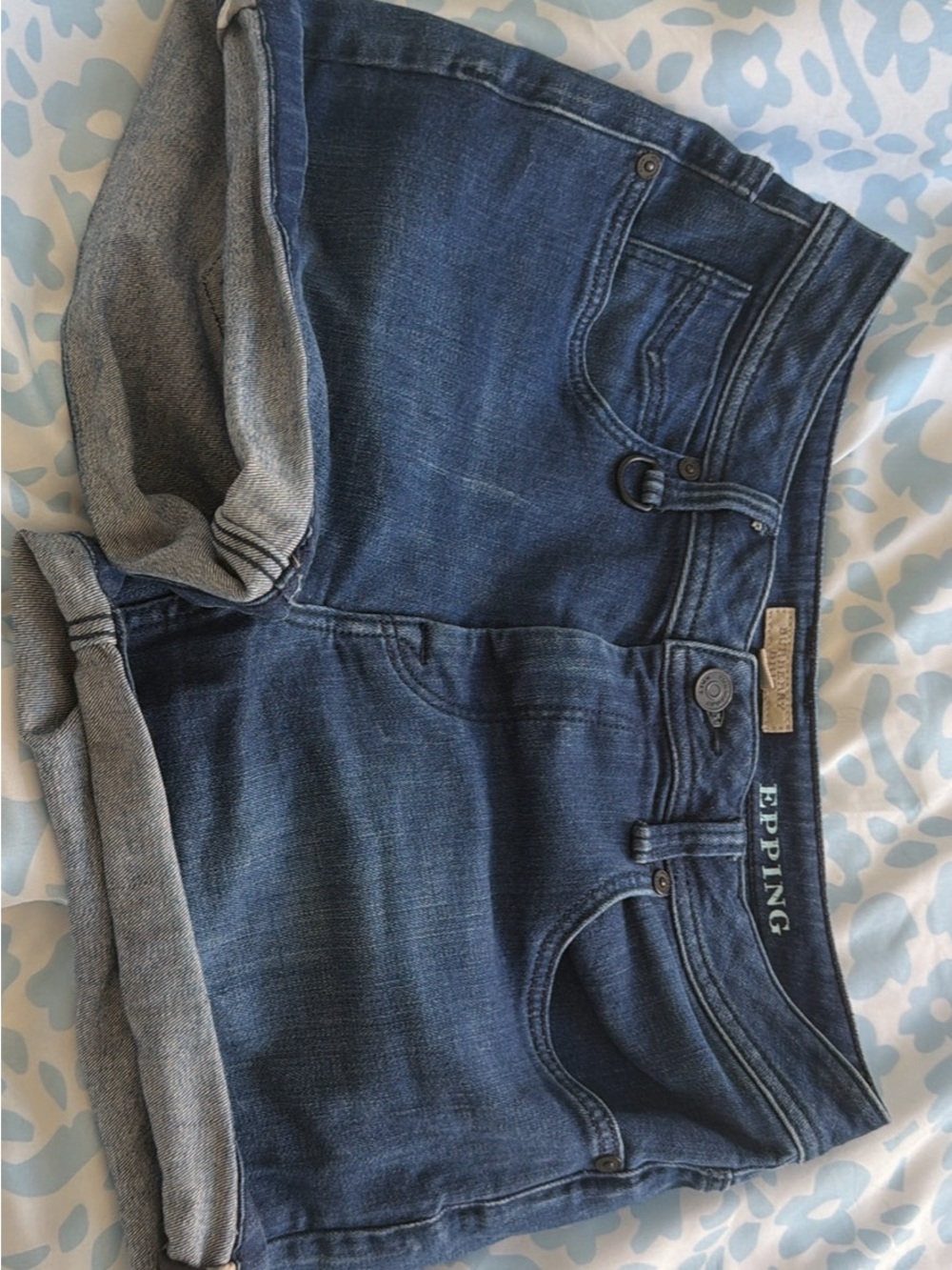Burberry Women's Dark Blue Denim Shorts